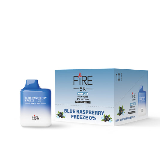 FIRE 5K 0% Blue Raspberry Freeze